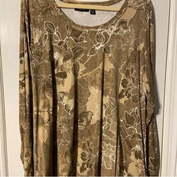 Susan Graver Tunic Top with Button Sleeves - Picture 1 of 4